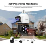 SriHome SH068 E27 4MP HD Dual Lens Light Bulb Camera Outdoor IP66 Waterproof - Image 3