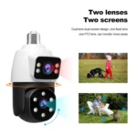 SriHome SH068 E27 4MP HD Dual Lens Light Bulb Camera Outdoor IP66 Waterproof - Image 5