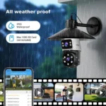 SriHome SH068 E27 4MP HD Dual Lens Light Bulb Camera Outdoor IP66 Waterproof - Image 9