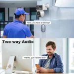 SriHome SH055 8MP HD Multi-lens 5X Optical Zoom Lens Panoramic PTZ Dome Camera - Image 12