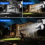 SriHome SH055 8MP HD Multi-lens 5X Optical Zoom Lens Panoramic PTZ Dome Camera - Image 13