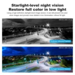 SriHome SH055 8MP HD Multi-lens 5X Optical Zoom Lens Panoramic PTZ Dome Camera - Image 14