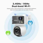 SriHome SH055 8MP HD Multi-lens 5X Optical Zoom Lens Panoramic PTZ Dome Camera - Image 15