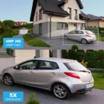 SriHome SH055 8MP HD Multi-lens 5X Optical Zoom Lens Panoramic PTZ Dome Camera - Image 5