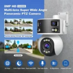 SriHome SH055B 8MP HD Multi-lens Super Wide Angle Panoramic PTZ Dome Camera - Image 2