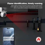 SriHome SH055B 8MP HD Multi-lens Super Wide Angle Panoramic PTZ Dome Camera - Image 8