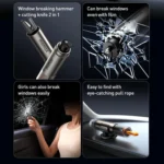 MOMAX CR11E 1-Move Portable 2 in 1 Car Seat Belt Cutter Emergency Safety Hammer - Image 3