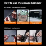 MOMAX CR11E 1-Move Portable 2 in 1 Car Seat Belt Cutter Emergency Safety Hammer - Image 7