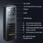 MOMAX CR16D 1-Move Support Car Digital Display Portable Smart Electric Wireless Air Pump - Image 12