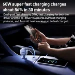 MOMAX UC19 60W 3 in 1 Car Charger with Retractable Cable - Image 3