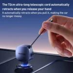 MOMAX UC19 60W 3 in 1 Car Charger with Retractable Cable - Image 5