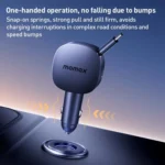 MOMAX UC19 60W 3 in 1 Car Charger with Retractable Cable - Image 6