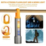 X723 Aluminum Alloy Outdoor White Laser Wick Zoom Waterproof Flashlight - Image 7