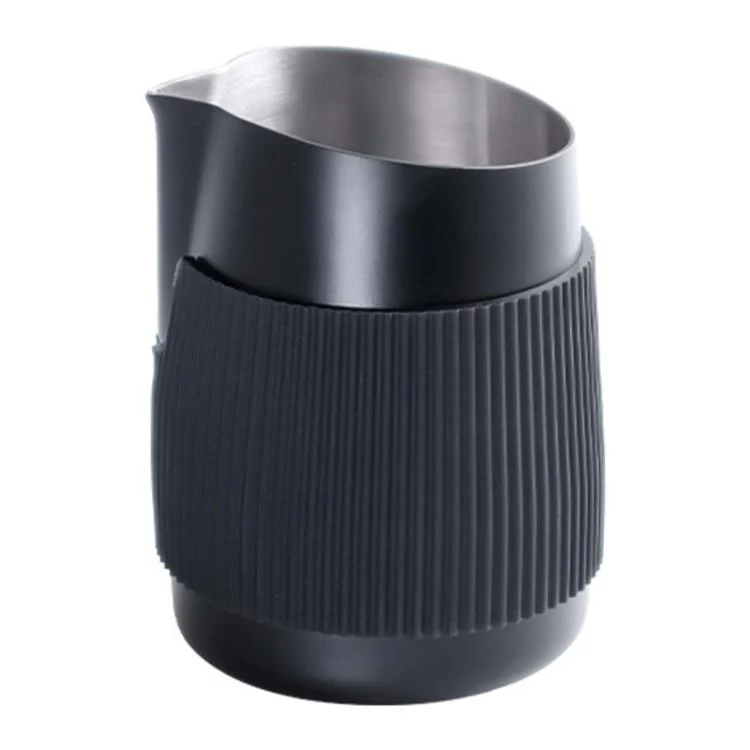420ml Stainless Steel Latte Art Cup Oblique Mouth Anti-scalding Coffee Milk Foaming Cylinder with Scale
