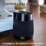 420ml Stainless Steel Latte Art Cup Oblique Mouth Anti-scalding Coffee Milk Foaming Cylinder with Scale - Image 2
