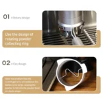 For Breville 8 Series Coffee Machine Handle Rotary Dosing Cup Mug Coffee Powder Feeder - Image 3