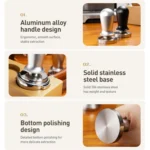 Stainless Steel Coffee Powder Hammer Pressure Powder Tampon - Image 3