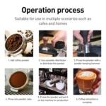 Stainless Steel Coffee Powder Hammer Pressure Powder Tampon - Image 7