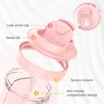 Portable Compartment Sealed Medicine Organizer Large Pill Storage Cup - Image 3