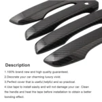 4 PCS Car Modified Carbon Door Handle Decoration for Honda Civic 2016-2020 - Image 6