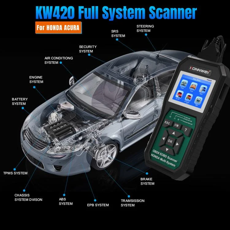 EDA008020801A_15.webp KONNWEI KW420 2.8 inch Color Screen Car OBD2 Fault Diagnostic Scan Tool for Honda - Image 16