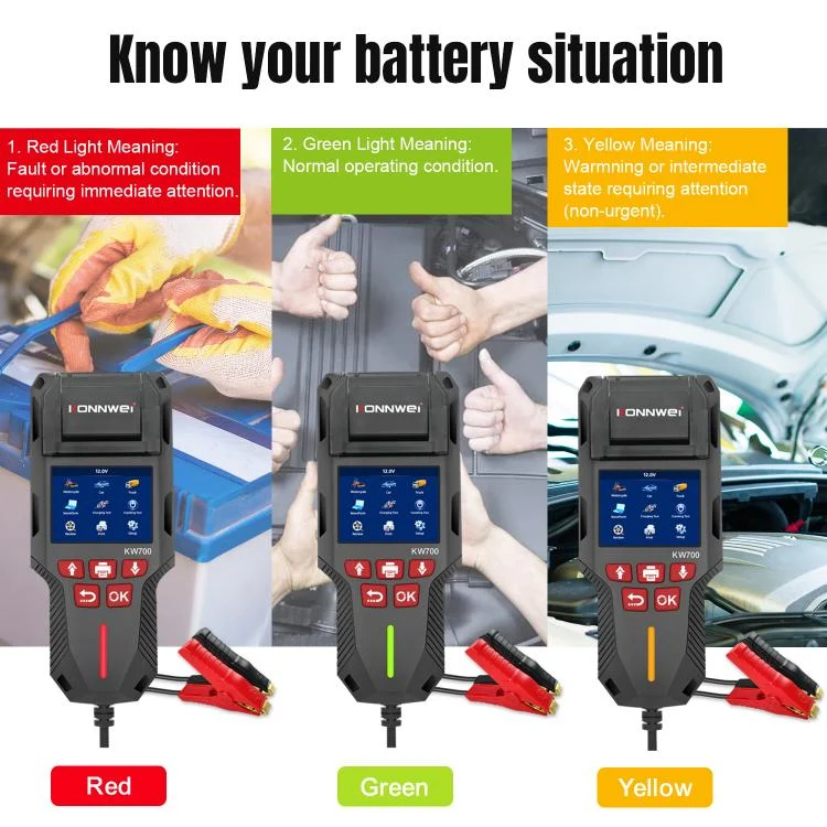EDA008021201A_19.webp KONNWEI KW700 12V / 24V 2.8 inch Color Screen Car Battery Tester with Printer - Image 20