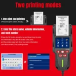 KONNWEI KW700 12V / 24V 2.8 inch Color Screen Car Battery Tester with Printer - Image 4