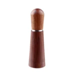 Solid Wood Stand Stainless Steel Coffee Loose Powder Needle