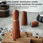 Solid Wood Stand Stainless Steel Coffee Loose Powder Needle - Image 3