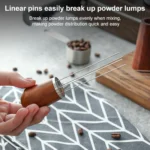 Solid Wood Stand Stainless Steel Coffee Loose Powder Needle - Image 5