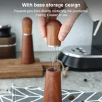 Solid Wood Stand Stainless Steel Coffee Loose Powder Needle - Image 6