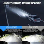 2pcs/Pack 50W 6000LM 6000K Car Double Copper Tube LED Headlight Bulb - Image 4