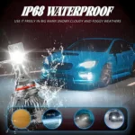 2pcs/Pack 50W 6000LM 6000K Car Double Copper Tube LED Headlight Bulb - Image 10