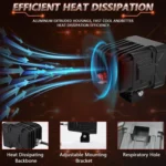 2pcs/Pack 35W 3600LM 6500K Car Square HD Large Lens Spotlight Work Light - Image 4