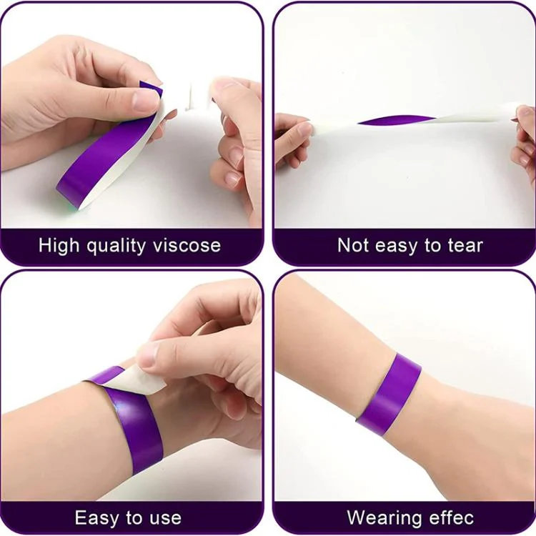 EDA0080360_B1.webp 600pcs Disposable Waterproof Colored Bracelet - Image 2