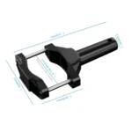 CS-1090A1 Motorcycle Modified Bumper Shock Absorption Fixture Spotlight Fixing Bracket - Image 4