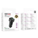 BOROFONE BZ34B Cloud PD38W Type-C and USB Car Fast Charger  – Qty: 5 Units - Image 5