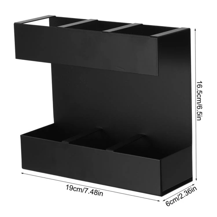 EDA0080616_B1.webp Three-grid Straw Cutlery Metal Storage Rack Kitchen Organizer - Image 2