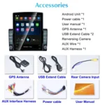 9.7 inch Vertical Screen 2.5D Glass Car Android Universal Player Navigator MP5 Integrated Machine Support Phone Link / GPS / FM / Steering Wheel Control, 1GB+32GB - Image 16