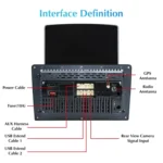 9.7 inch Vertical Screen 2.5D Glass Car Android Universal Player Navigator MP5 Integrated Machine Support Phone Link / GPS / FM / Steering Wheel Control, 1GB+32GB - Image 17