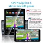 9.7 inch Vertical Screen 2.5D Glass Car Android Universal Player Navigator MP5 Integrated Machine Support Phone Link / GPS / FM / Steering Wheel Control, 1GB+32GB - Image 8