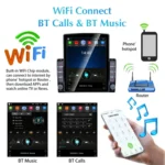 9.7 inch Vertical Screen 2.5D Glass Car Android Universal Player Navigator MP5 Integrated Machine Support Phone Link / GPS / FM / Steering Wheel Control, 1GB+32GB - Image 9