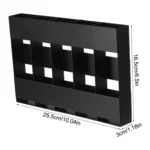 Five-grid Straw Cutlery Metal Storage Rack Kitchen Organizer - Image 2