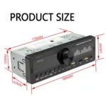 SWM-80A DC12V Car MP3 Support FM / AM & Bluetooth & Mobile Phone Voice Assistant - Image 4