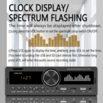 SWM-80A DC12V Car MP3 Support FM / AM & Bluetooth & Mobile Phone Voice Assistant - Image 10