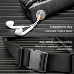 YS13 Outdoor Sport Waterproof Waist Bag Invisible Anti-theft Mobile Phone Storage Bag with Earphone Hole - Image 4