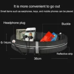 YS13 Outdoor Sport Waterproof Waist Bag Invisible Anti-theft Mobile Phone Storage Bag with Earphone Hole - Image 5