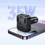 hoco E87 Delta 35W USB-A and USB-C Car BT FM Transmitter - Qty:  5 Units - Image 6