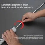 Car Water Tank Radiator Cleaning Brush - Image 3
