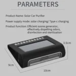 Solar Energy Car Air Purifier with Number Plate - Image 12